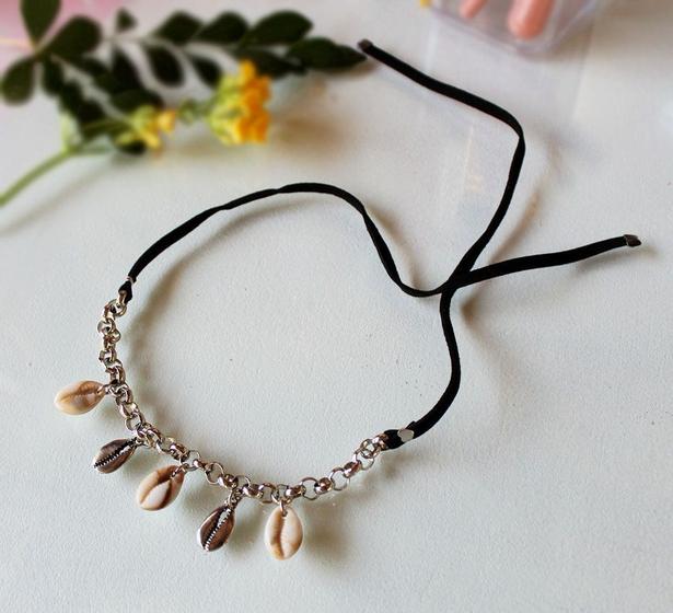 Imagem de Colar feminino tipo Choker de buzios