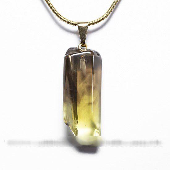 Imagem de Colar Green Gold Natural Pedrinha 28mm Rolado Pino Dourado