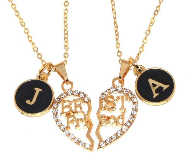 Imagem de Colar Inicial Nome Best Friends Amigas Eternas Folheado 18k