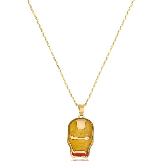 Imagem de Colar Personalizado Super Heróis Folheado em Ouro 18k