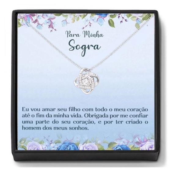 Imagem de Colar Presente Para A Minha Sogra Com Mensagem e Caixa
