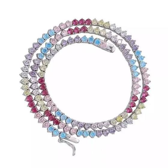 Imagem de Colar riviera 3 garras 3mm candy color 40cm