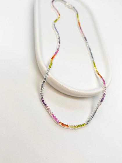 Imagem de Colar Riviera Rainbow Três Pontas 3mm