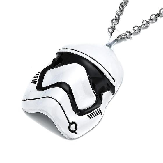 Imagem de Colar Wokex White Soldier Star Wars com pingente em liga de zinco