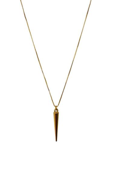 Imagem de Colares Semi Joia Verniz Italiano pingente alongado Ouro 18k