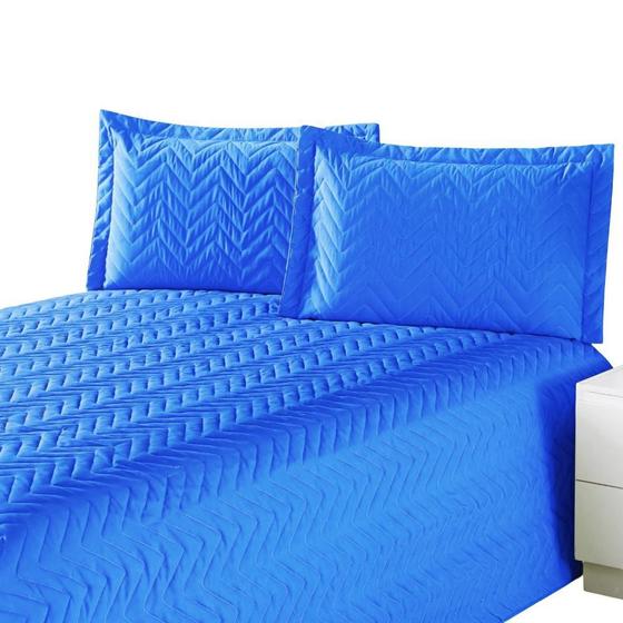 Imagem de Colcha Cobre Leito Clean Cama Quarto Casal 3 Peças Cor ul