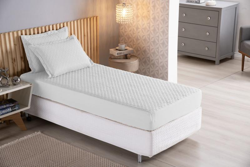 Imagem de Colcha Cobre Leito Junior Solteiro Com Elástico Em Toda Volta 2 Peças Cama Box