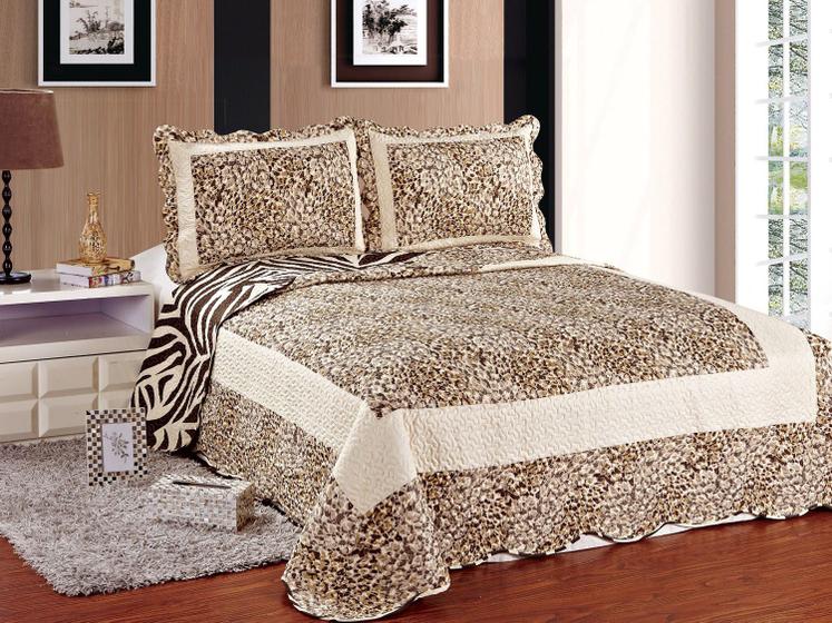 Imagem de Colcha/Cobre-Leito Patchwork Casal Camesa Panthera