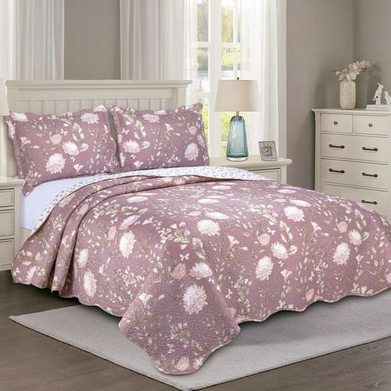 Imagem de Colcha e Porta-Travesseiro Evolution Patchwork Queen 240x260cm  Camesa