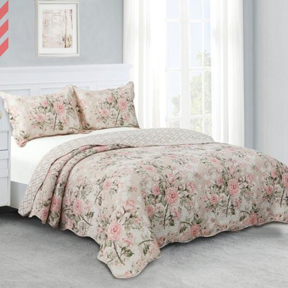 Colcha Evolution Patchwork Prosa Camesa Queen Menor preço em Colcha Evolution Patchwork Prosa Camesa Queen