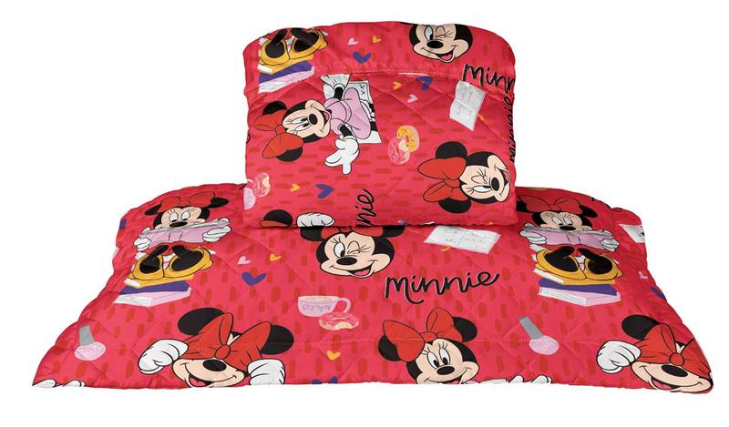 Imagem de Colcha Infantil Minnie Mouse Matelassê Com Elástico Lepper