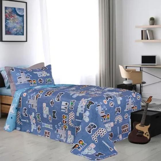 Imagem de Colcha Kids Estampada Solteiro 1,60 X 2,40m Habitat