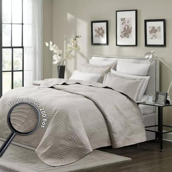 Imagem de Colcha Lumiere Toque Macio 200 fios King Cortex