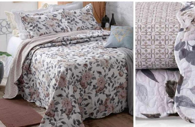 Imagem de colcha queen patchwork casal