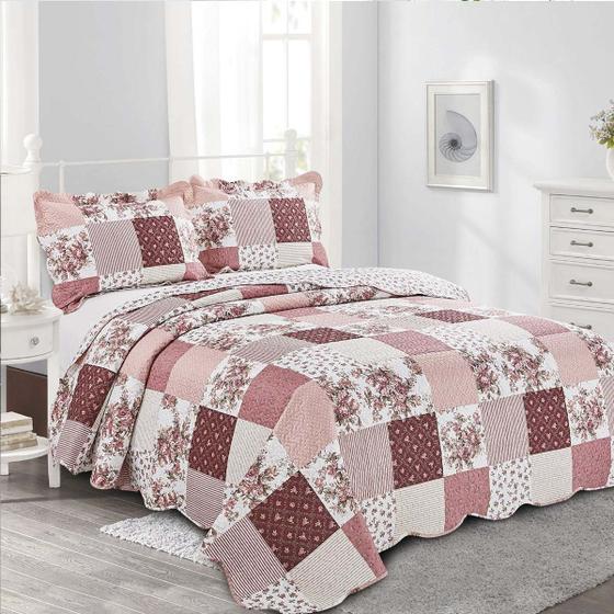 Imagem de Colcha Solteiro Matelasse Camesa Evolution Estampas 160x230cm Cobre Leito