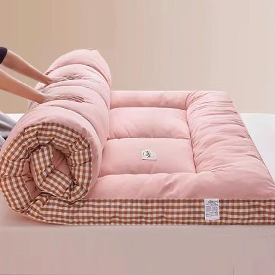 Imagem de Colchão Bobrável Futon Cushion HHyylr King Size 90x200cm - Rosa