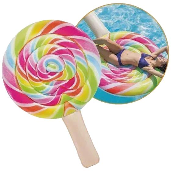 Imagem de Colchão Boia Inflável para Piscina de Pirulito Intex