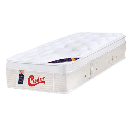 Imagem de Colchão box Solteiro Castor Gold Star Vitagel Euro One face 78 x 188 x 32