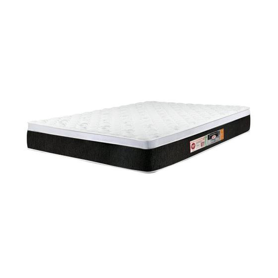 Colchão Casal Castor Black e White Air One Face D45 138x188x23 Menor preço em Colchão Casal Castor Black e White Air One Face D45 138x188x23
