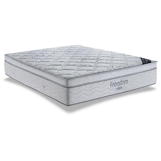 Imagem de Colchão Casal Espuma Visco Molas Ensacadas SuperPocket Freedom OrtoPillow (138x188x32) - Ortobom