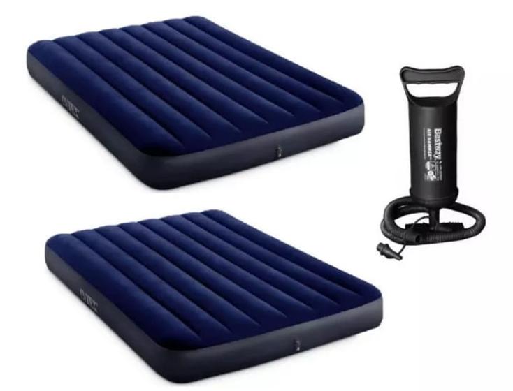 Colchão Casal Inflável 2 unidades com 1 Bomba de Ar kit - Atrio ...