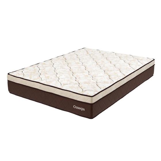 Colchão Casal Magnético Massageador Omega 138x188x26cm Marrom Menor preço em Colchão Casal Magnético Massageador Omega 138x188x26cm Marrom