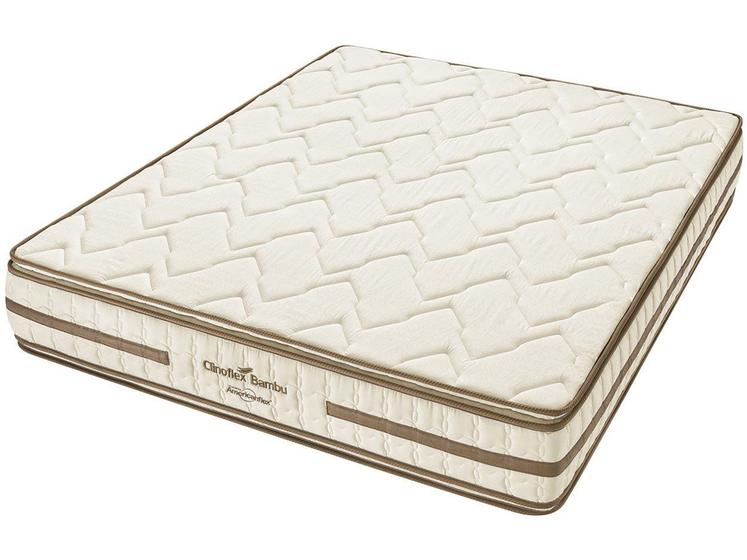 Colchão Casal Ortopédico Americanflex Espuma D-33 22cm de Altura Clinoflex Bambu Imagem de Colchão Casal Ortopédico Americanflex Espuma D-33 22cm de Altura Clinoflex Bambu