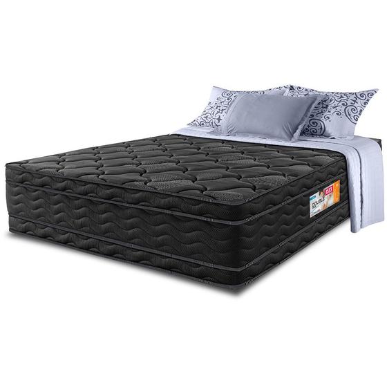 Imagem de Colchão Casal Ortopédico Black 138x188x32 Double Face Espuma D33 Preto
