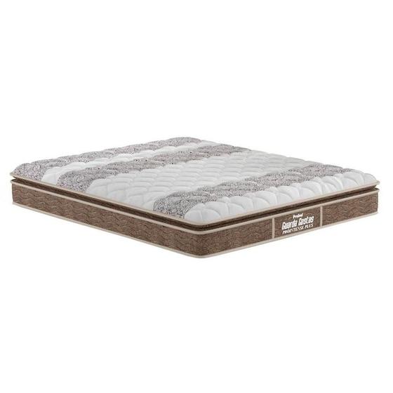 Imagem de Colchão Casal Ortopédico D33 / EP Anatômico Firmepedic Guarda Costas PróIntense Plus Pillow Top Brown (138x188x28) - Probel