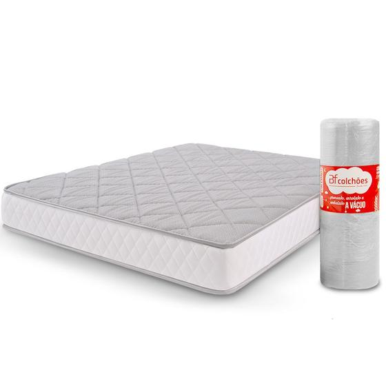 Colchão Casal Ortopédico de Espuma D45 a Vácuo 138x188cm BF Colchões Menor preço em Colchão Casal Ortopédico de Espuma D45 a Vácuo 138x188cm BF Colchões
