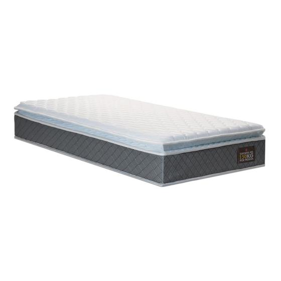 Colchão de Espuma D45 Pillow Top Fort Comfort Solteiro 88cm - Lucas Colchões Imagem de Colchão de Espuma D45 Pillow Top Fort Comfort Solteiro 88cm