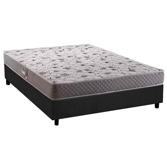 Imagem de Colchão Herval Espuma Black 17 DF+Box Gray 138x188