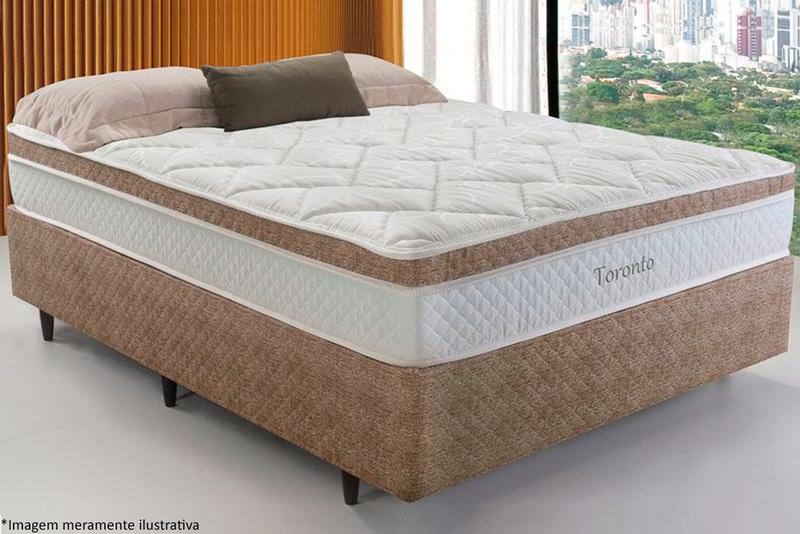 Imagem de COLCHÃO HERVAL TORONTO MOLA ENSACADA KING SIZE 1,93x2,03x28