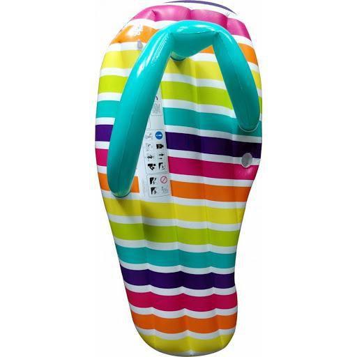 Colchão Inflável Boia Chinelo Gigante Listras Coloridas - Cy Play ...