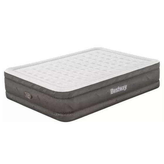 Colchão Inflável Casal Queen Tough Guard 2,03m x 1,52cm x 46cm c/ Bomba Embutida 220V + Bolsa Bestway 69050 Menor preço em Colchão Inflável Casal Queen Tough Guard 2,03m x 1,52cm x 46cm c/ Bomba Embutida 220V + Bolsa Bestway 69050