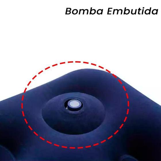 Colchão Inflável Solteiro 185X76X28 Bomba Embutida + Reparo Menor preço em Colchão Inflável Solteiro 185X76X28 Bomba Embutida + Reparo