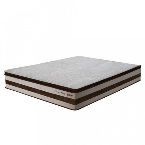 Colchão King 193 cm Pillow Top Love Story Gazin Menor preço em Colchão King 193 cm Pillow Top Love Story Gazin