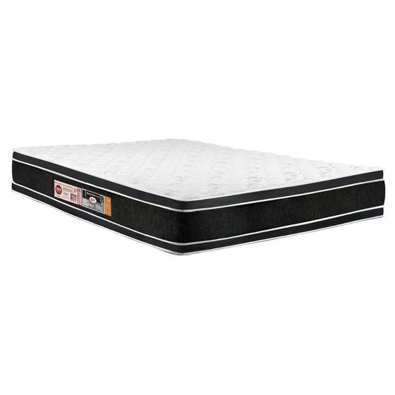 Imagem de Colchão King Espuma D33  Black White AIR Double Face Euro Pillow  (193x203x27) - Castor