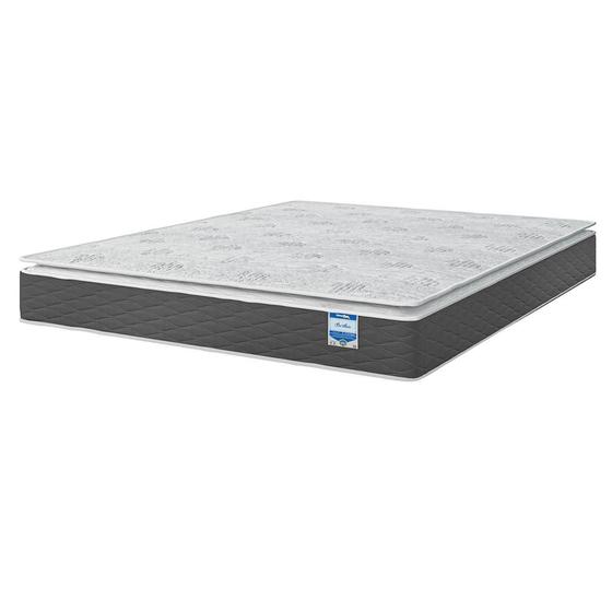 Colchão King Molas Ensacadas Individualmente 193x203x25 Pillow Top Cinza Bertha Umaflex Menor preço em Colchão King Molas Ensacadas Individualmente 193x203x25 Pillow Top Cinza Bertha Umaflex