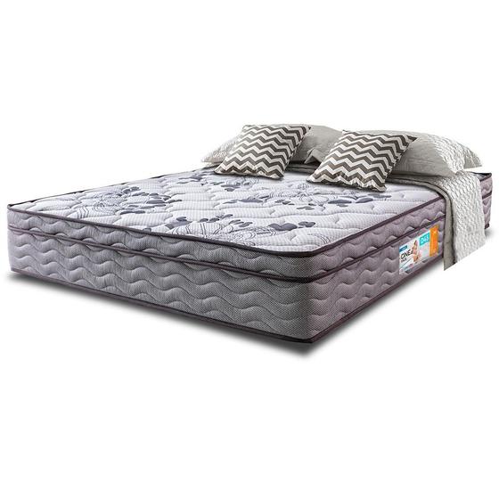 Colchão King Ortopédico 193x203x28 One Face Espuma D45 Cinza - CAMA INBOX Imagem de Colchão King Ortopédico 193x203x28 One Face Espuma D45 Cinza