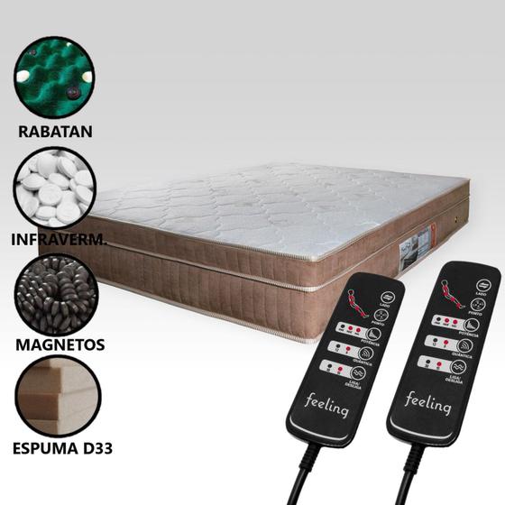 Colchão Magnético Com 2 Kits Massageadores Bio Quânticos Individuais Queen (1,58 x 1,98 m) Bege Esc. é boa?