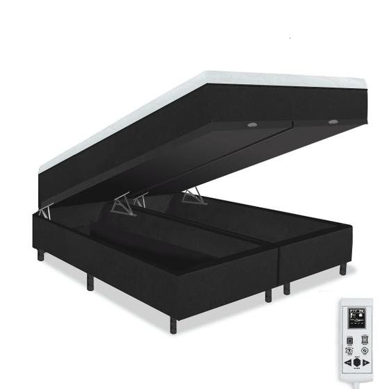 Imagem de Colchão Magnético de Espuma Queen Bio Massageador + Cama Box Baú - Master