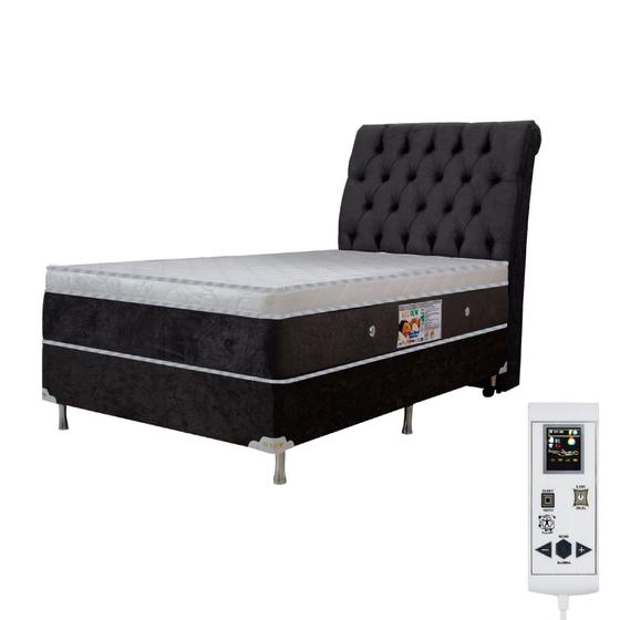 Colchão magnético solteiro bio quantico massageador 40 tipos de massagem + cama box Menor preço em Colchão magnético solteiro bio quantico massageador 40 tipos de massagem + cama box