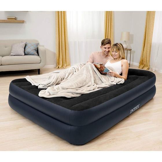 Imagem de Colchão Pillow Rest Casal Queen Intex 110v 64123