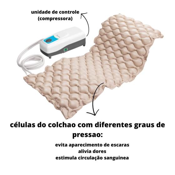 Colchão Pneumático Anti Escaras Com Compressor 127v - Hc287 Menor preço em Colchão Pneumático Anti Escaras Com Compressor 127v - Hc287