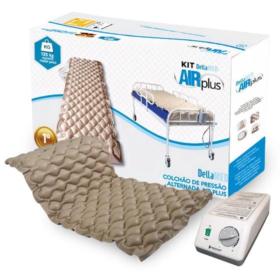 Colchão Pneumático Kit Air Plus Anti Escaras Dellamed Menor preço em Colchão Pneumático Kit Air Plus Anti Escaras Dellamed