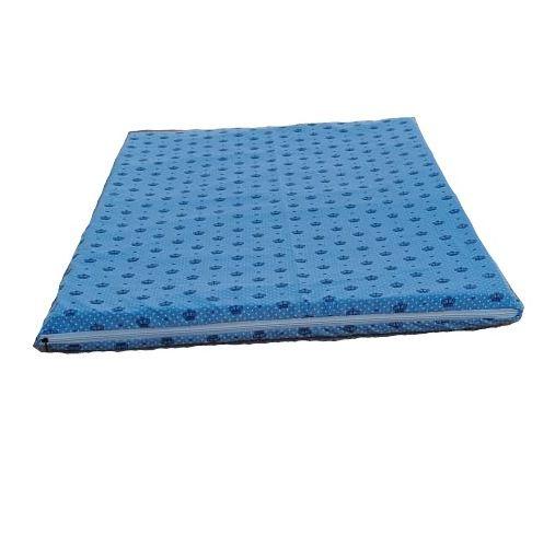Imagem de colchão pra cachorro 65x85cm colchonete impermeável + 02 capas de tecido estampado
