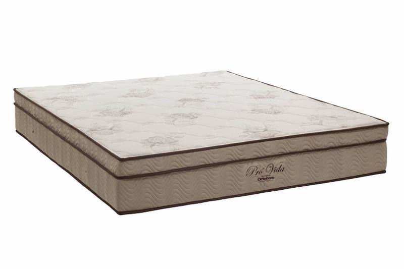 Imagem de Colchao Pro Vida Superpocket Queen 158 cm (LARG) Creme e Branco - 42544