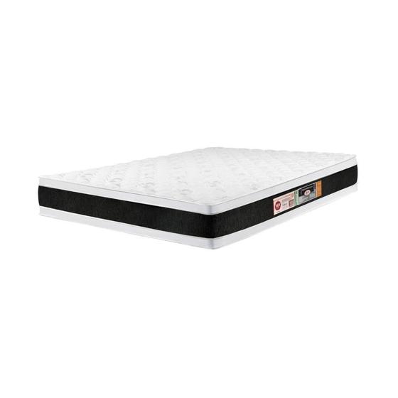 Colchão Queen Castor Espuma Black White AIR D45 Double Face 158X198X027 Menor preço em Colchão Queen Castor Espuma Black White AIR D45 Double Face 158X198X027