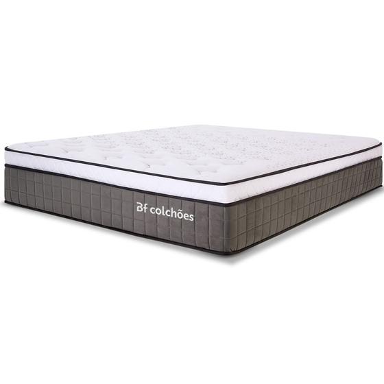 Colchão Queen Molas Ensacadas Espuma D33 Firme e Pillow de Visco Power Sleep 158x198cm - BF Colchões Menor preço em Colchão Queen Molas Ensacadas Espuma D33 Firme e Pillow de Visco Power Sleep 158x198cm - BF Colchões